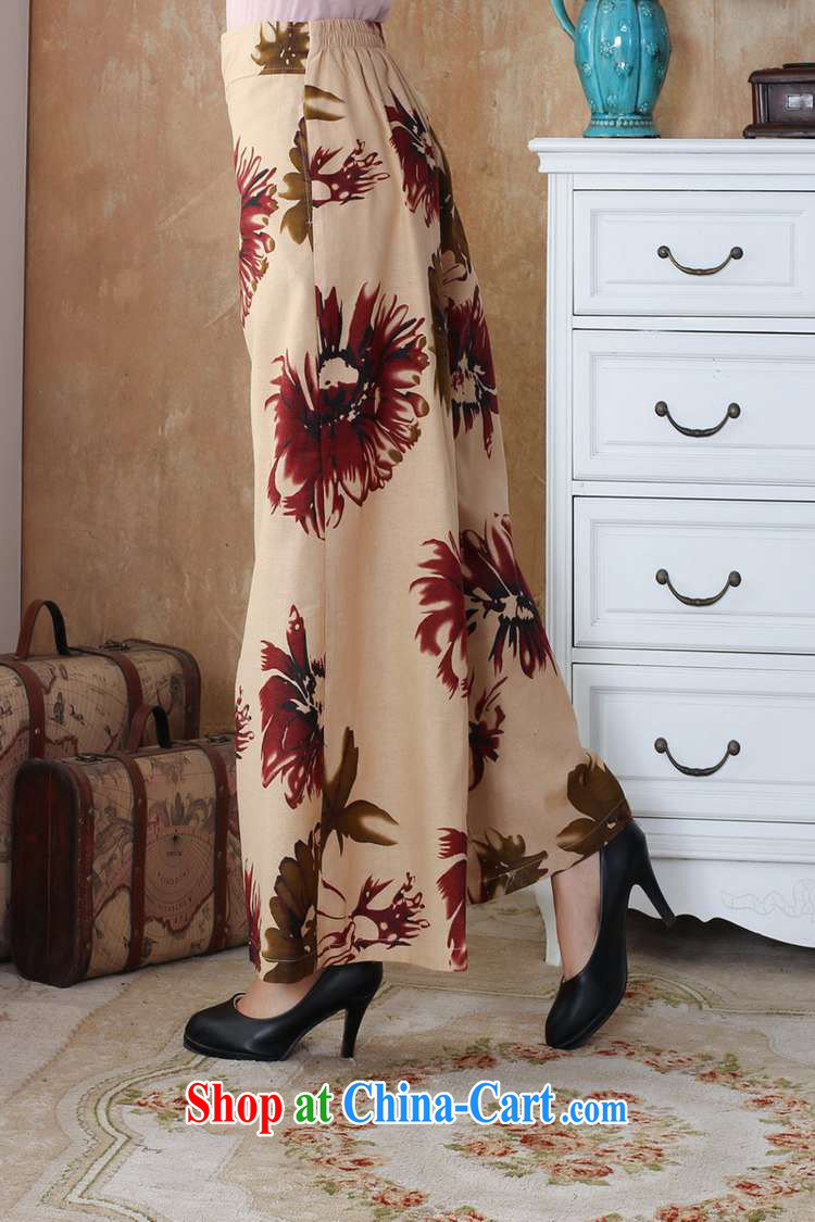 According to fuser spring loaded new female Chinese qipao ink stamp cotton Ma Tang with wide leg trousers WNS/2504 # 1 #4 XL pictures, price, brand platters! Elections are good character, the national distribution, so why buy now enjoy more preferential! Health