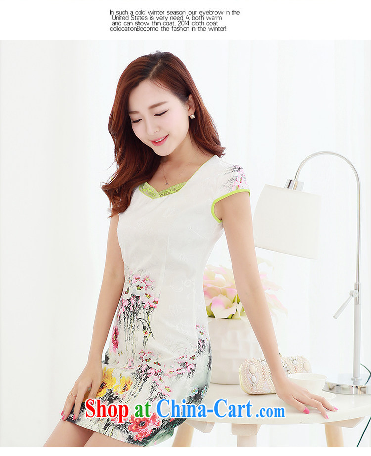 Alice Park 2015 summer new dress cheongsam dress summer dresses improved package and skirt dresses women s Peony may 27, shipping XXL pictures, price, brand platters! Elections are good character, the national distribution, so why buy now enjoy more preferential! Health