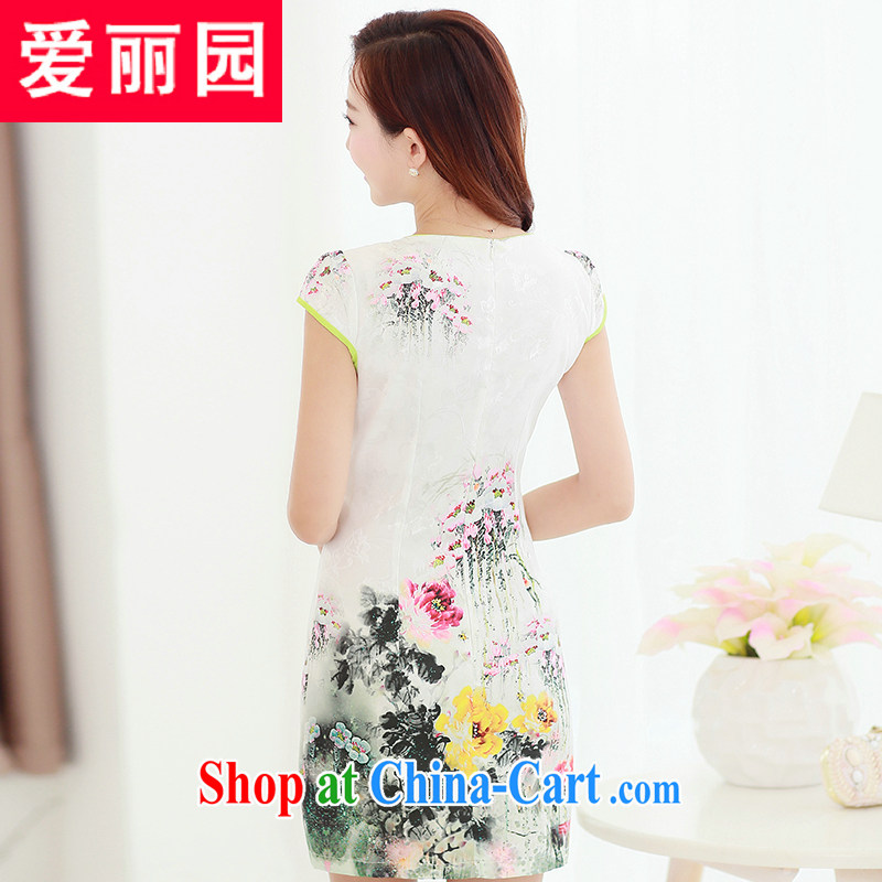 Alice Park 2015 summer new dress cheongsam dress summer dresses improved package and skirt dresses women s Peony may 27, shipping XXL, Alice Park (aliyuan), shopping on the Internet