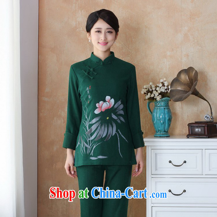 According to fuser new female retro ethnic-Chinese qipao, for a tight Classic tray snap hand-painted Sau San Tong long-sleeved T-shirt with WNS/2508 # 1 #4 XL pictures, price, brand platters! Elections are good character, the national distribution, so why buy now enjoy more preferential! Health