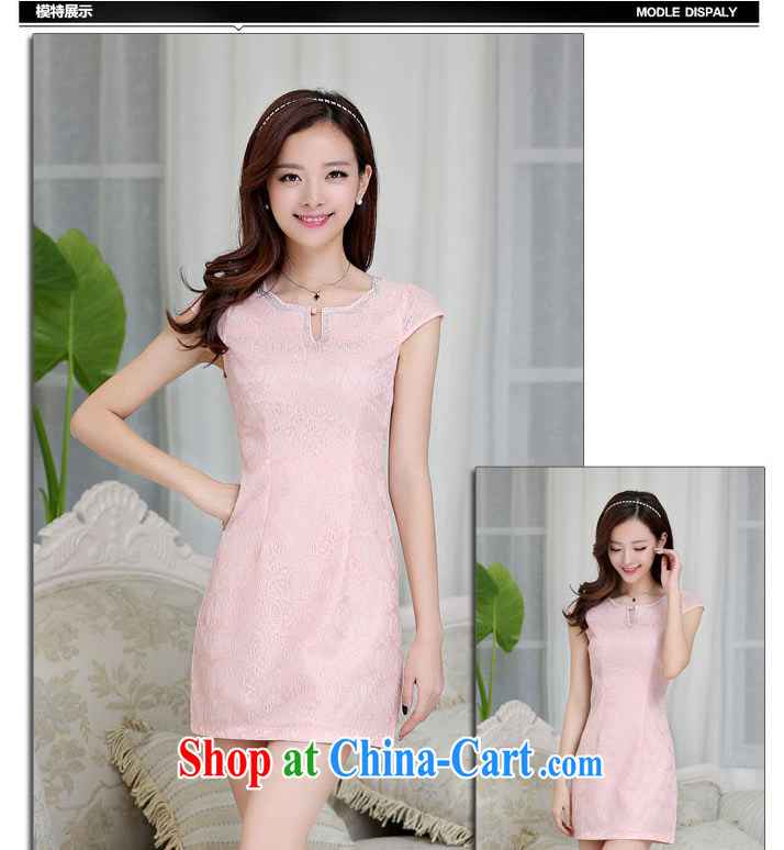 Alice Park 2015 summer new dress cheongsam dress summer dresses improved package and skirt dresses girls blue XXL pictures, price, brand platters! Elections are good character, the national distribution, so why buy now enjoy more preferential! Health