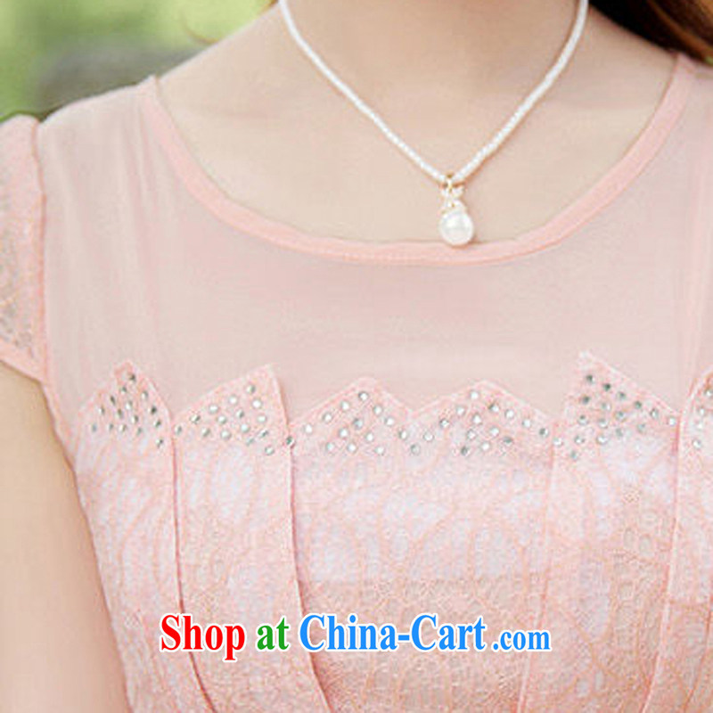 The Scent of Summer 2015 new stylish and cultivating short-sleeved qipao improved Chinese Antique cheongsam dress summer pink XXL, the Shannon Gore (XGN), shopping on the Internet