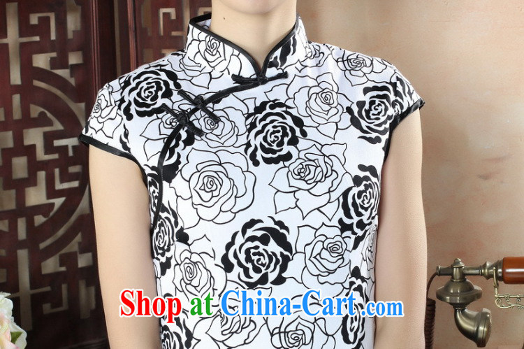 spend the summer new cheongsam dress Chinese peony flower basket Sai Kung Sau San short cheongsam dress improved stylish everyday goods such as figure 3XL pictures, price, brand platters! Elections are good character, the national distribution, so why buy now enjoy more preferential! Health