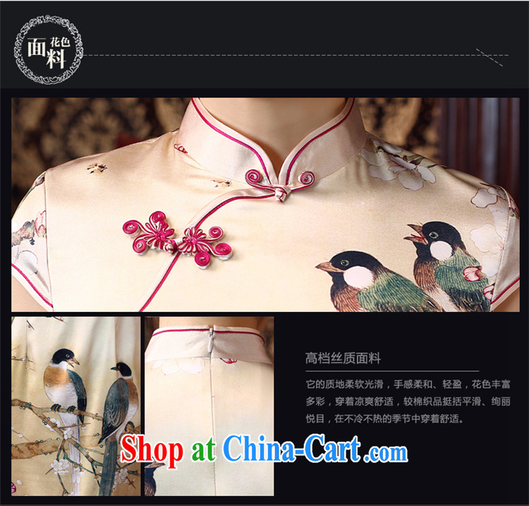 Su Wu edge 2015 new Chinese Antique summer short Silk Dresses daily video thin stylish dresses skirts dresses green L pictures, price, brand platters! Elections are good character, the national distribution, so why buy now enjoy more preferential! Health