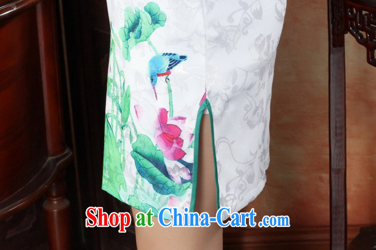 Dan smoke summer female daily dress retro improved short-sleeved cheongsam dress elegance beauty graphics thin lady short dresses such as the color 2 XL pictures, price, brand platters! Elections are good character, the national distribution, so why buy now enjoy more preferential! Health
