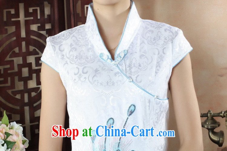 Bin Laden smoke-free New cheongsam dress summer day-old fashioned style beauty larger ethnic wind women improved cheongsam dress such as the color 2 XL pictures, price, brand platters! Elections are good character, the national distribution, so why buy now enjoy more preferential! Health