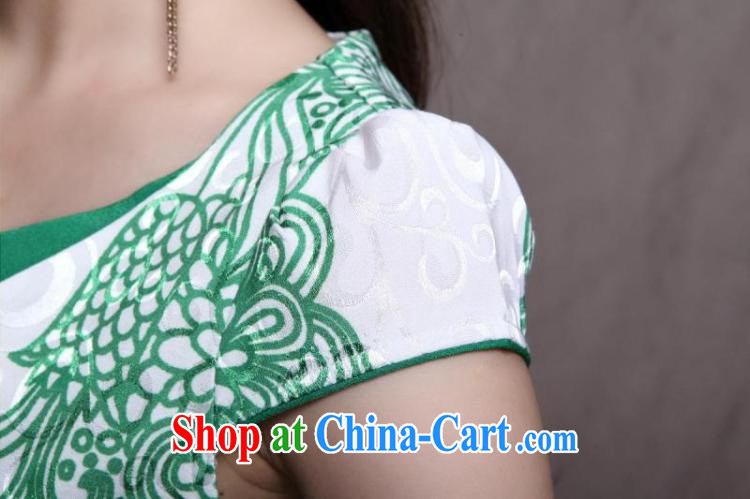 Love, 2015 high-end Ethnic Wind and stylish Chinese qipao dress retro beauty graphics thin cheongsam FF 9912 green XL pictures, price, brand platters! Elections are good character, the national distribution, so why buy now enjoy more preferential! Health