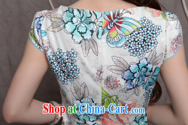 Love, 2015 embroidery cheongsam high-end Ethnic Wind and stylish Chinese qipao dress retro beauty dresses FF 990 blue blue L pictures, price, brand platters! Elections are good character, the national distribution, so why buy now enjoy more preferential! Health