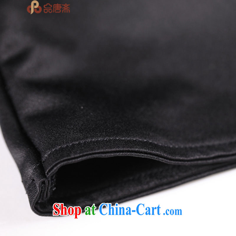 Mr Henry Tang, Id al-Fitr, the new 2015 National wind, for the charge-back cultivating improved Han-dresses T-shirt black XL, Tang Id al-Fitr, shopping on the Internet