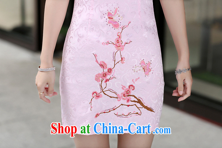 Hi beauty, 2015 XIZILAI Chinese style in a new, summer dresses and stylish Chinese Dress Chinese retro sleeveless national service beauty cheongsam dress white lotus XL pictures, price, brand platters! Elections are good character, the national distribution, so why buy now enjoy more preferential! Health