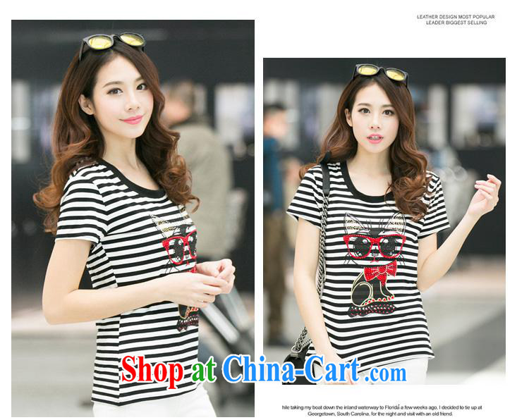 Ya-ting store 2015 Korean version of the new, summer short-sleeved parquet drill and strange, generation, cultivating the collar striped T-shirt stripe XL pictures, price, brand platters! Elections are good character, the national distribution, so why buy now enjoy more preferential! Health