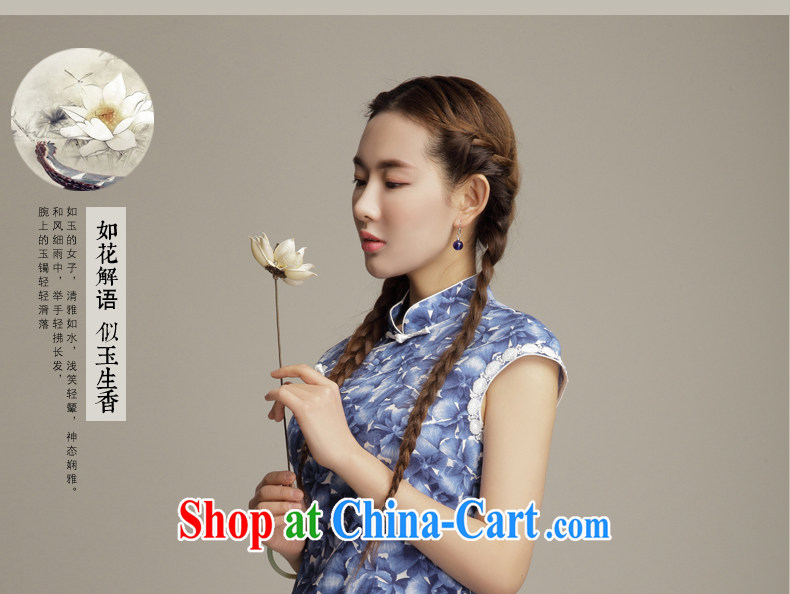 Bong-amphibious Ori-floral retro style cotton the cheongsam sexy beauty daily fashion cheongsam dress DQ 1592 pink XXL pictures, price, brand platters! Elections are good character, the national distribution, so why buy now enjoy more preferential! Health