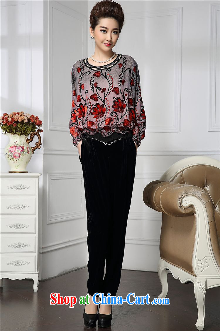 Forest narcissus spring 2015 the new Latitude gradient curled red floral Chinese mother with silk stitching sauna Silk Velvet jacket HGL - 437 photo color XXXXL pictures, price, brand platters! Elections are good character, the national distribution, so why buy now enjoy more preferential! Health