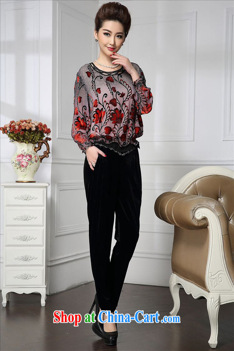 Forest narcissus spring 2015 the new Latitude gradient curled red floral Chinese mother with silk stitching sauna Silk Velvet jacket HGL - 437 photo color XXXXL pictures, price, brand platters! Elections are good character, the national distribution, so why buy now enjoy more preferential! Health