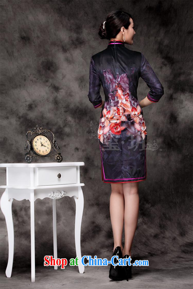Winter New Long style cheongsam, qipao cuff improved daily outfit Korean lint-free cloth purple XXXL pictures, price, brand platters! Elections are good character, the national distribution, so why buy now enjoy more preferential! Health