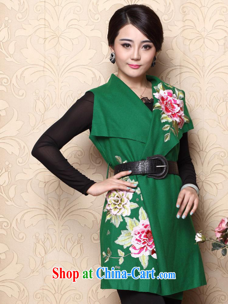 Blossoming 2014 winter new Chinese Ethnic Wind blouses embroidered Chinese a black XL pictures, price, brand platters! Elections are good character, the national distribution, so why buy now enjoy more preferential! Health