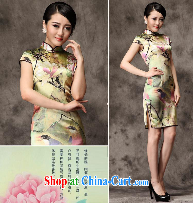 Take the butterfly sauna silk heavy Silk Cheongsam dress summer 2014 new, improved style cheongsam dress wholesale picture color XXL pictures, price, brand platters! Elections are good character, the national distribution, so why buy now enjoy more preferential! Health