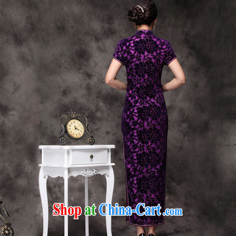 fall and winter new dresses long dresses and elegant antique improved cultivating everyday dresses wholesale purple XXXL, health concerns (Rvie .), and, on-line shopping