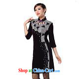 2014 spring and summer new improved really velvet cheongsam Peacock embroidery fashion, older dress dresses purple M pictures, price, brand platters! Elections are good character, the national distribution, so why buy now enjoy more preferential! Health