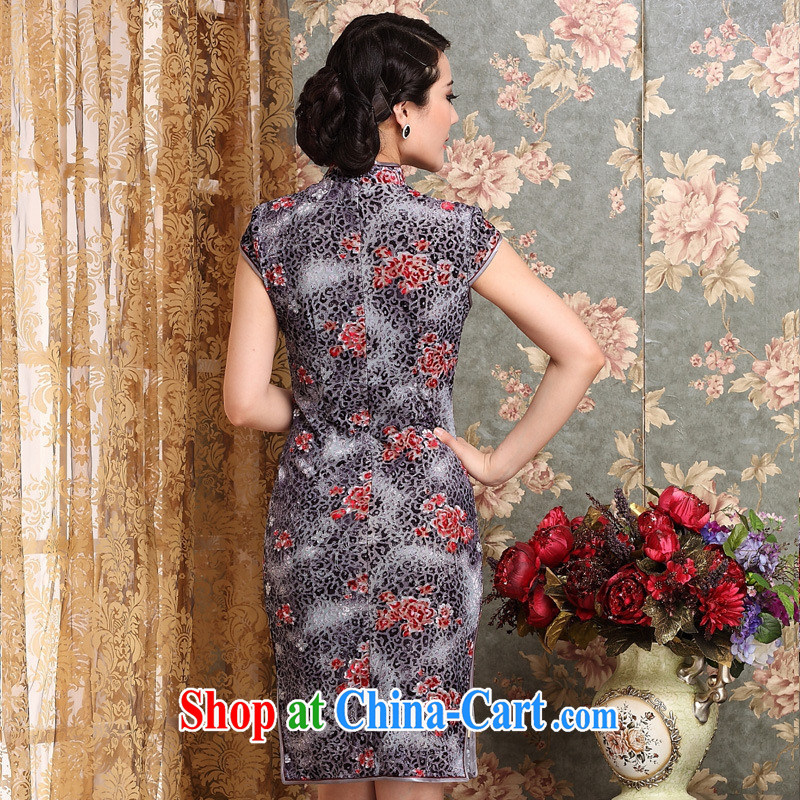 Summer 2014 new, lint-free cloth Korea improved cheongsam cheongsam beauty picture color XXXL, health concerns (Rvie .), and shopping on the Internet