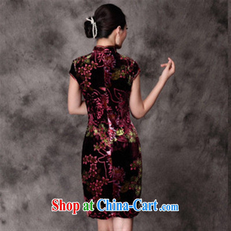 2014 fall and winter New Silk Cheongsam retro dresses wholesale improved cheongsam beauty factory picture color XXXXL, health concerns (Rvie .), and shopping on the Internet