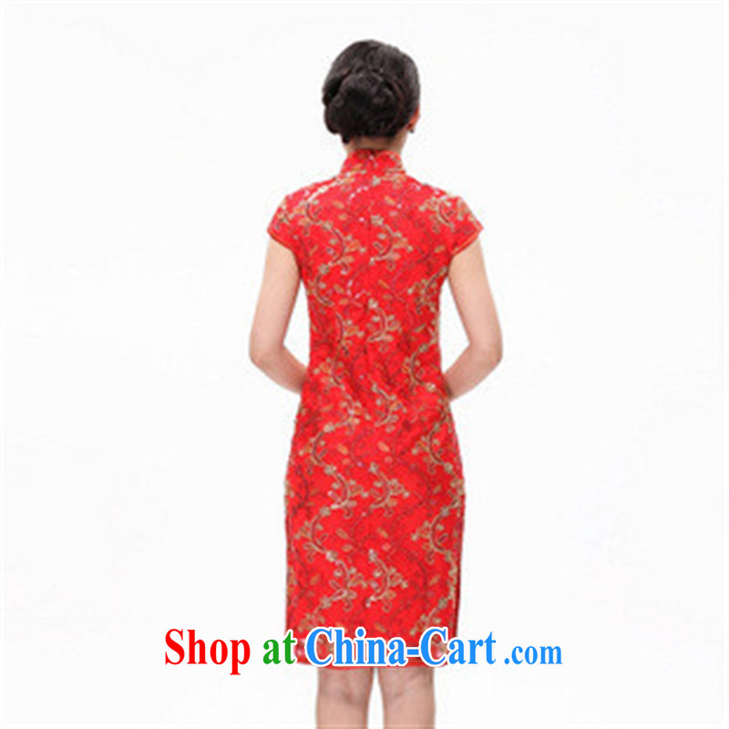 2014 new cultivation improved cheongsam stylish wedding dresses dresses lace dress cheongsam dress red XXL, health concerns (Rvie .), and, shopping on the Internet