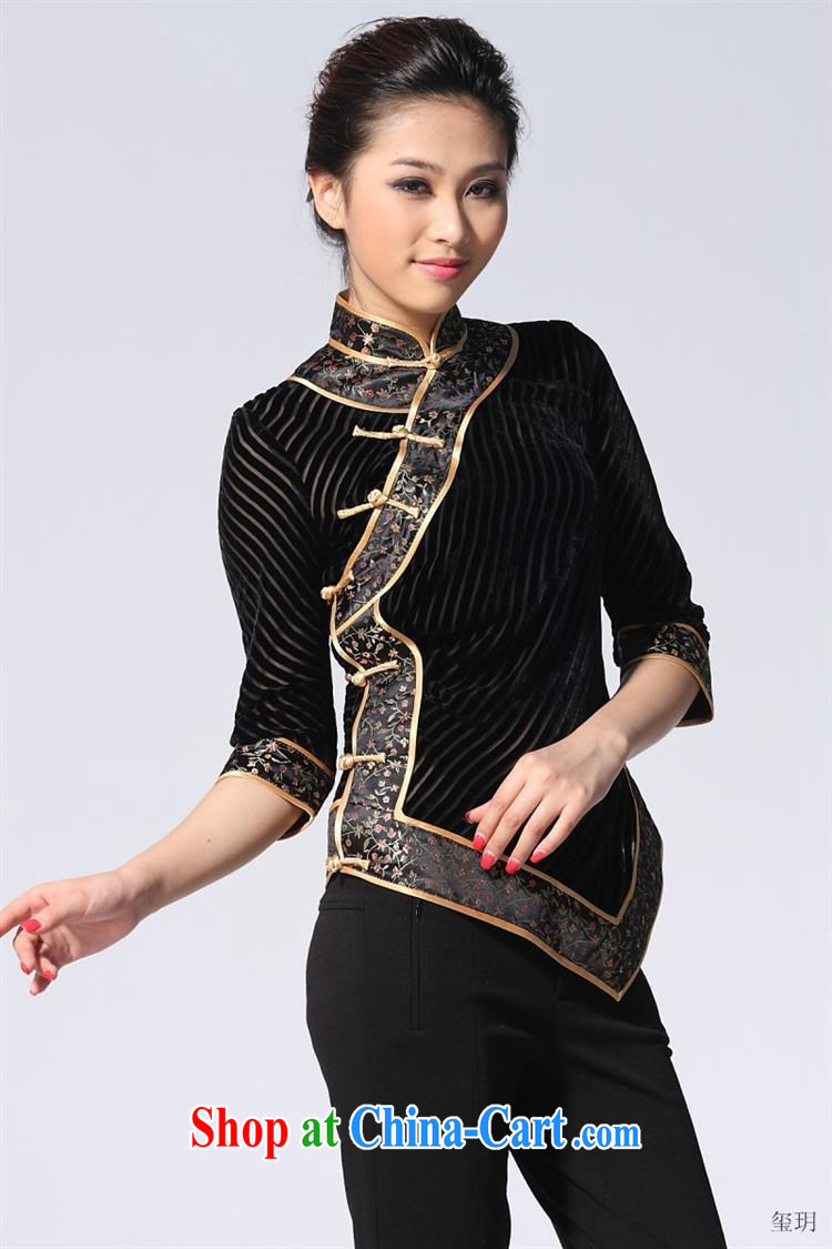 Tang replace wholesale dress 100% silk zig-zag 100% black robes T-shirt/Tang Replace T-shirt picture color XXXL pictures, price, brand platters! Elections are good character, the national distribution, so why buy now enjoy more preferential! Health