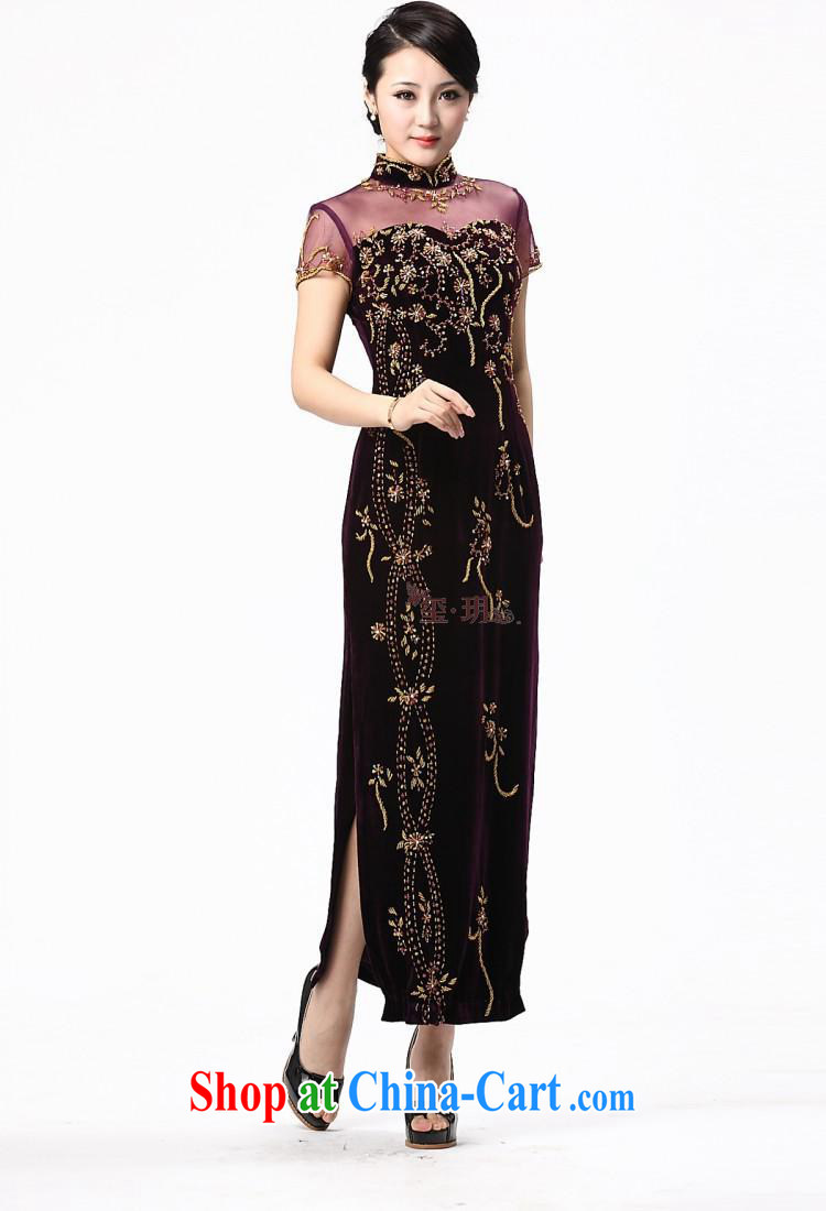 Spring 2014 new dresses, older dresses the Pearl River, really plush robes long evening dress maroon M pictures, price, brand platters! Elections are good character, the national distribution, so why buy now enjoy more preferential! Health