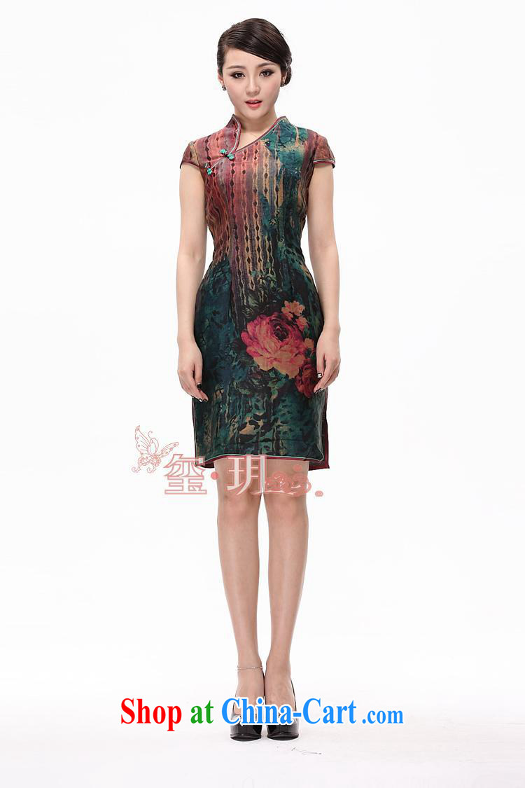 First and foremost the sauna Silk is silk incense cloud yarn dresses summer new, improved fashion cheongsam picture color XXXXL pictures, price, brand platters! Elections are good character, the national distribution, so why buy now enjoy more preferential! Health