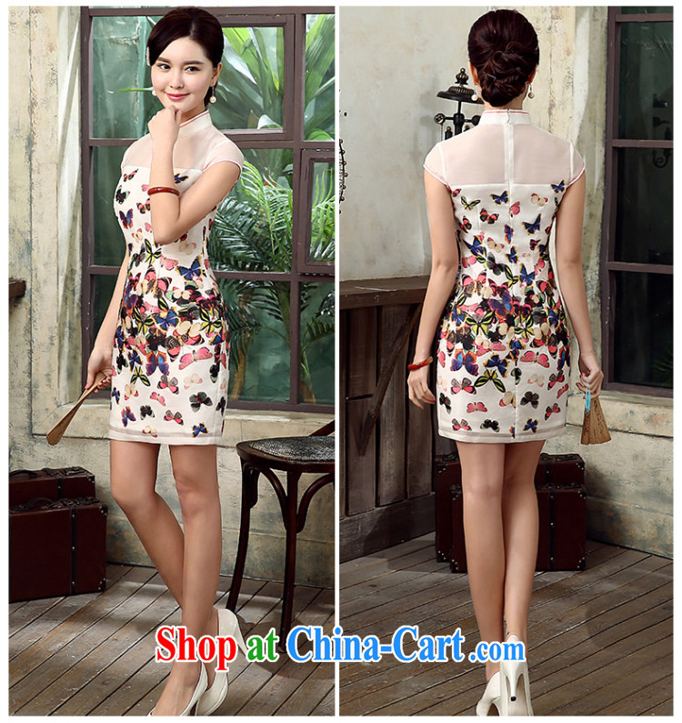 The CYD HO Kwun Tong' diverse butterfly summer 2015 New Silk European root by improved cheongsam stylish retro QD 5310 fancy XXL pictures, price, brand platters! Elections are good character, the national distribution, so why buy now enjoy more preferential! Health