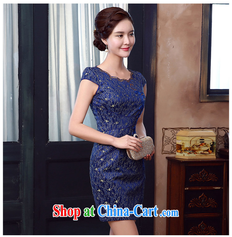 The CYD HO Kwun Tong' World, summer 2015 New Composite lace sexy retro female dress blue L pictures, price, brand platters! Elections are good character, the national distribution, so why buy now enjoy more preferential! Health