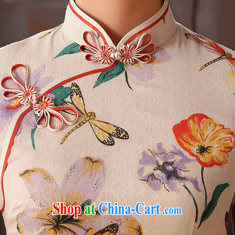 The CYD HO Kwun Tong' definition, summer 2015 new retro cotton the cheongsam high cotton manually the Commission take charge QD 5129 L suit, Su-koon Tang, shopping on the Internet