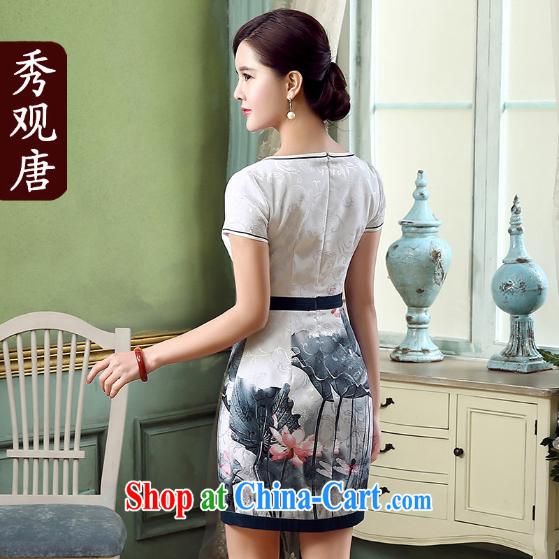 The CYD HO Kwun Tong' I should be grateful if you would have known antique stamp duty cheongsam dress summer 2015 new improved stylish dress Warm-hearted mother with fancy L, Sau looked Tang, and shopping on the Internet
