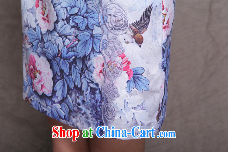 and poet 2015 high-end Ethnic Wind and stylish Chinese qipao dress retro beauty graphics thin cheongsam FF 9902 violet S pictures, price, brand platters! Elections are good character, the national distribution, so why buy now enjoy more preferential! Health
