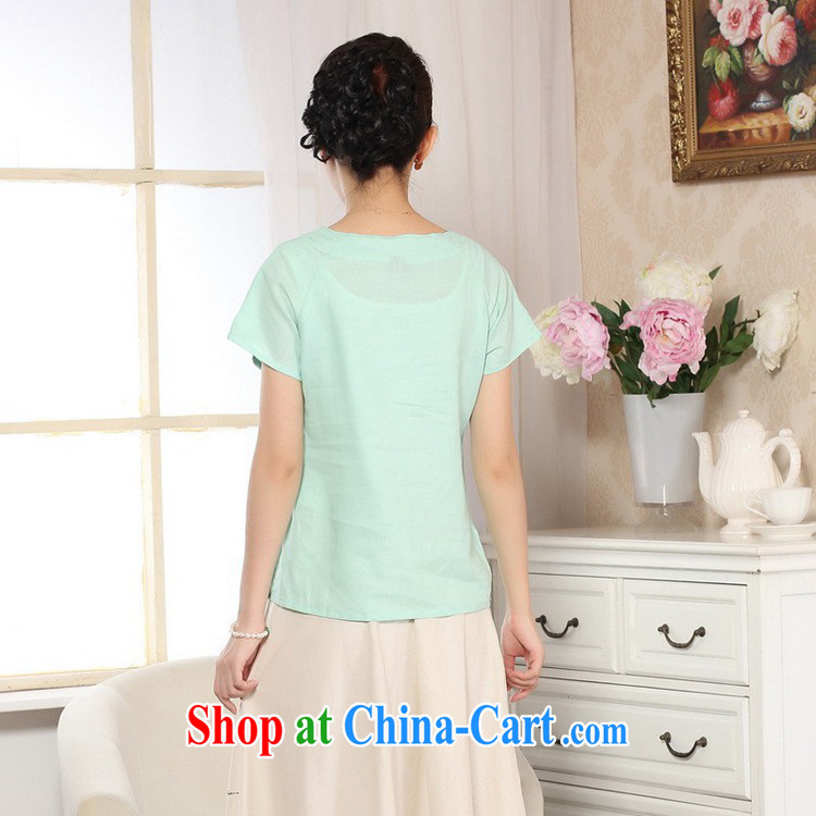 According to fuser new female Ethnic Wind improved Chinese qipao the flap disc for hand-painted short-sleeved Tang fitted T-shirt WNS/A #0072 white 2XL pictures, price, brand platters! Elections are good character, the national distribution, so why buy now enjoy more preferential! Health