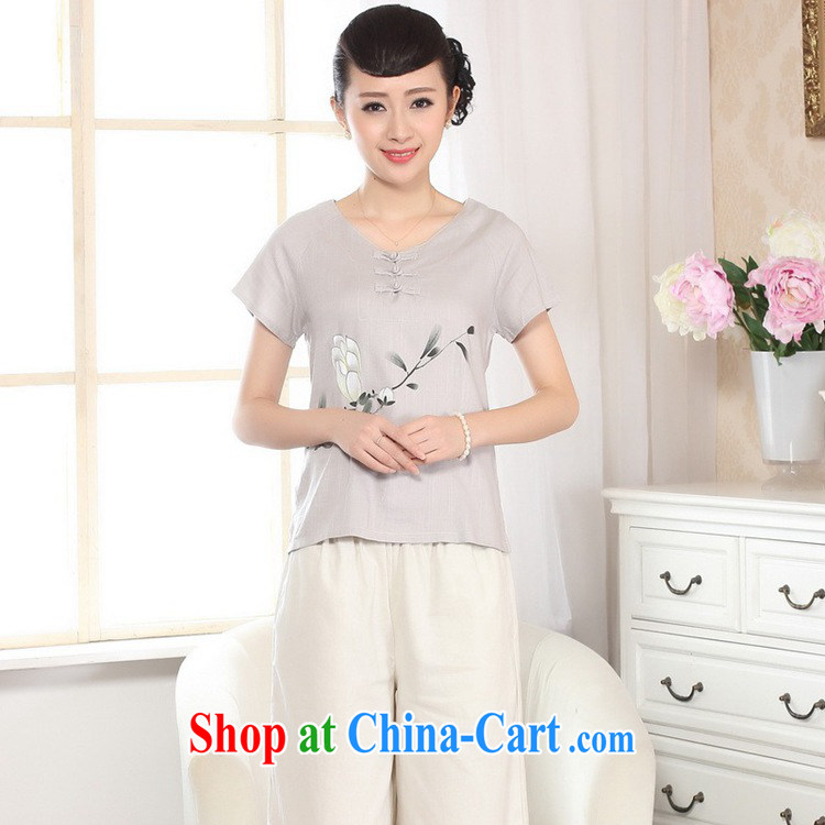 According to fuser new female Ethnic Wind improved Chinese qipao the flap disc for hand-painted short-sleeved Tang fitted T-shirt WNS/A #0072 white 2XL pictures, price, brand platters! Elections are good character, the national distribution, so why buy now enjoy more preferential! Health