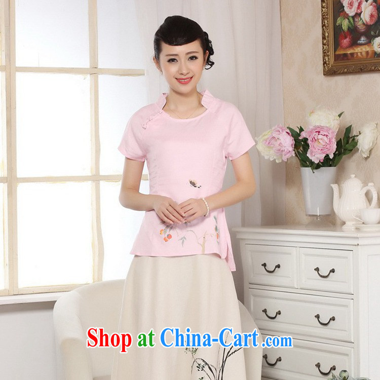 According to fuser stylish new ladies retro Ethnic Wind improved Chinese qipao hand-painted cultivating short-sleeved Tang fitted T-shirt LGD/A #0073 figure 2 XL pictures, price, brand platters! Elections are good character, the national distribution, so why buy now enjoy more preferential! Health