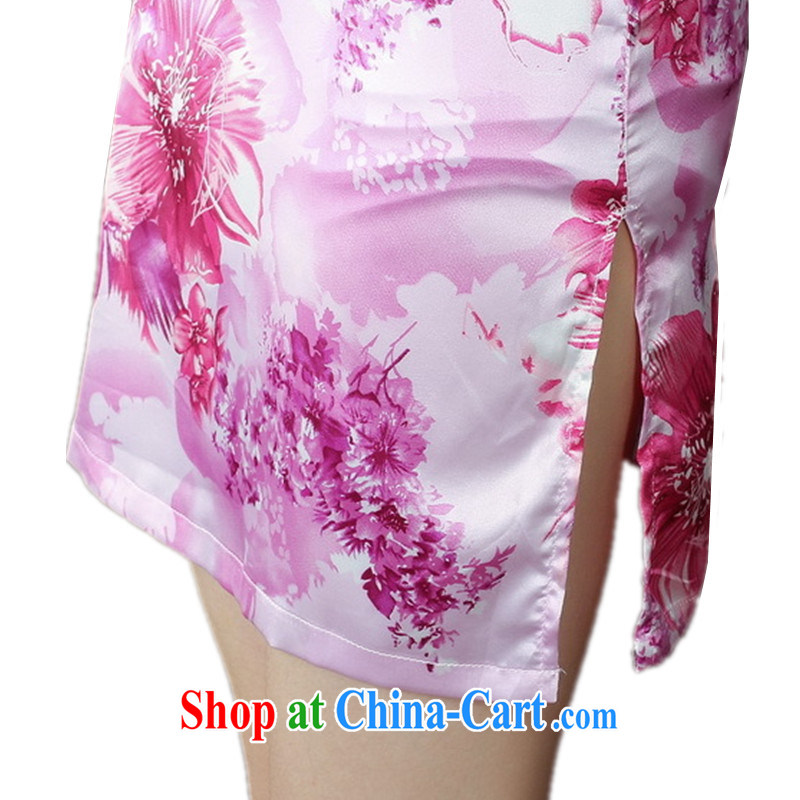 In accordance with fuser summer stylish new female Chinese improved Chinese qipao, for the hard-pressed the button beauty short cheongsam dress LGD/D #0003 figure 2 XL, fuser, and shopping on the Internet