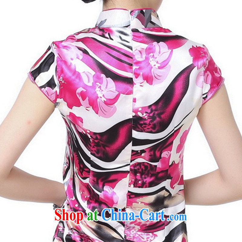 According to fuser summer new female ethnic wind improved Chinese qipao, for a tight Classic tray for cultivating short cheongsam dress LGD/D #0069 figure 2 XL, fuser, and shopping on the Internet