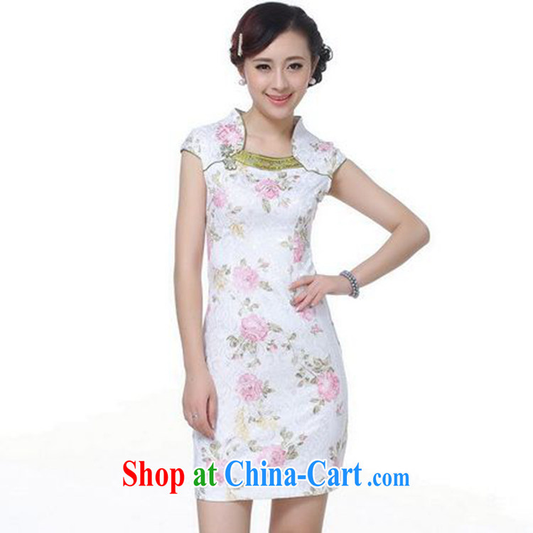 According to fuser summer new female retro ethnic wind improved Chinese qipao short cultivating short-sleeve cheongsam dress LGD/D 0106 #purple 2 XL pictures, price, brand platters! Elections are good character, the national distribution, so why buy now enjoy more preferential! Health