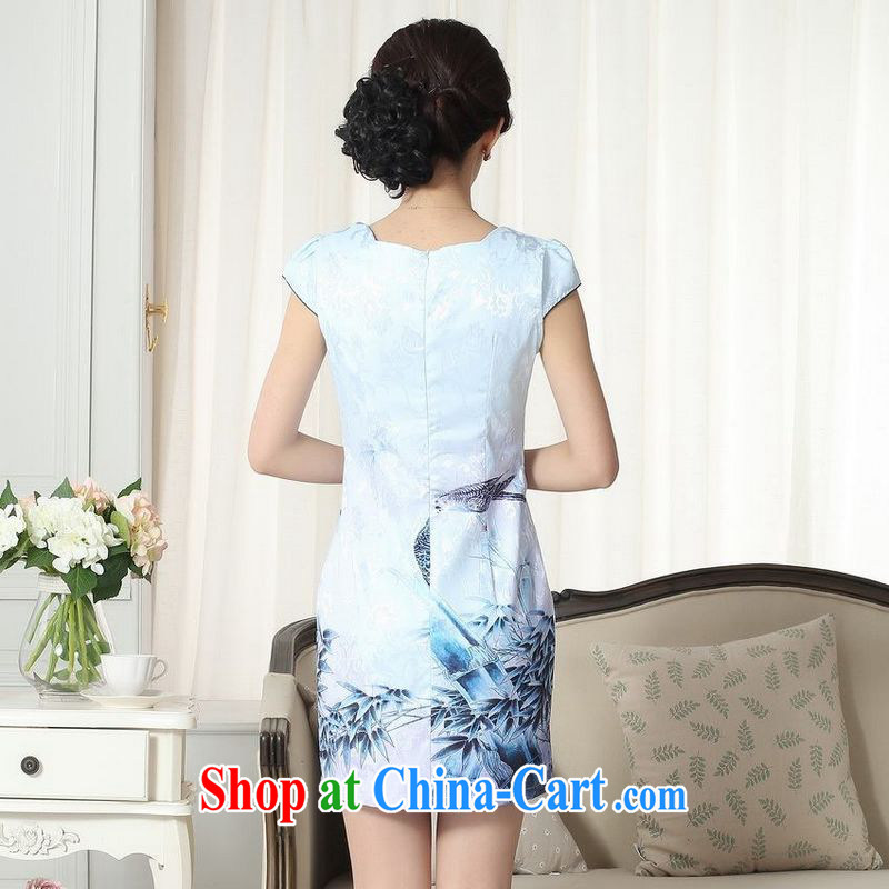 ground floor is still building female new, ladies stylish elegance beauty with Tang cheongsam dress new, improved cheongsam dress picture color 2 XL, floor is still building, shopping on the Internet