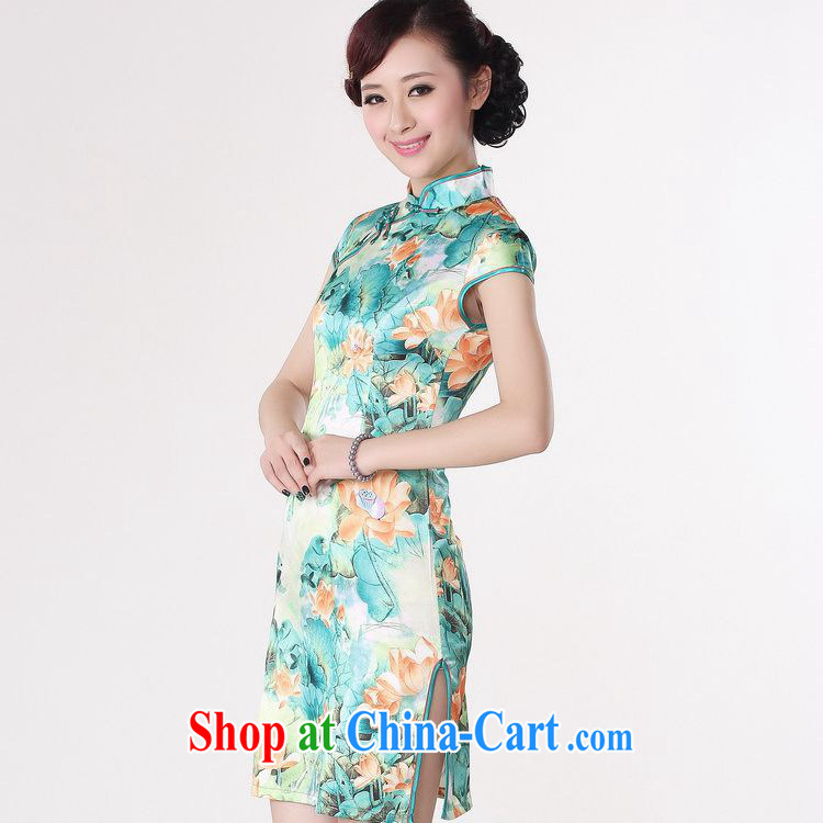 According to fuser new female retro improved Chinese qipao Classic tray snaps cultivating short cheongsam dress LGD/D 0200 # -B orange 2 XL pictures, price, brand platters! Elections are good character, the national distribution, so why buy now enjoy more preferential! Health