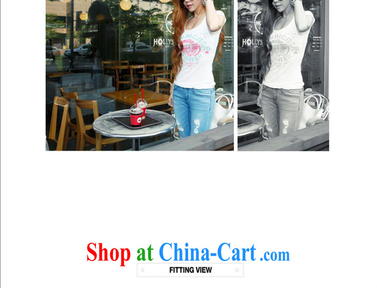 Ya-ting store summer 2015 women new Mostar, stamp duty cultivating short-sleeved U collar T shirts sexy solid white shirt L pictures, price, brand platters! Elections are good character, the national distribution, so why buy now enjoy more preferential! Health