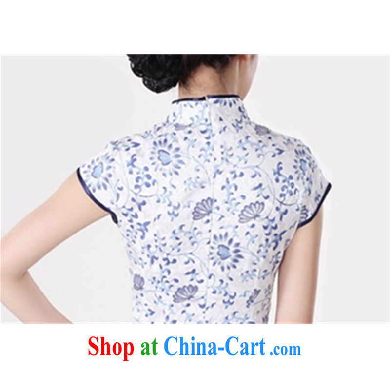 According to fuser summer stylish new ladies retro improved Chinese qipao, for classical-tie cultivating short-sleeved cheongsam dress LGD/D 0205 #such as figure 2 XL, fuser, and shopping on the Internet
