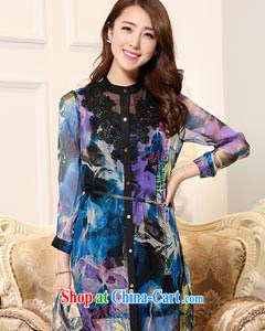 Toner mud snails summer 2015 new female sauna silk silk dresses the flowers Silk Cheongsam dress short skirt style short-sleeve classic cheongsam short skirt the black XXXL pictures, price, brand platters! Elections are good character, the national distribution, so why buy now enjoy more preferential! Health