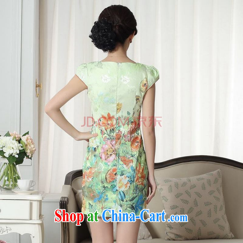 For Pont Sondé Diane summer new, elegance, short Chinese qipao new, improved cheongsam dress picture color XXL, Pont Sondé health Diane, and shopping on the Internet