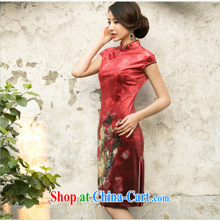 The cross-sectoral and Windsor, 2015 new spring and summer outfit improved scouring pads stamp National wind cheongsam dress ZA 079 red 2 XL pictures, price, brand platters! Elections are good character, the national distribution, so why buy now enjoy more preferential! Health