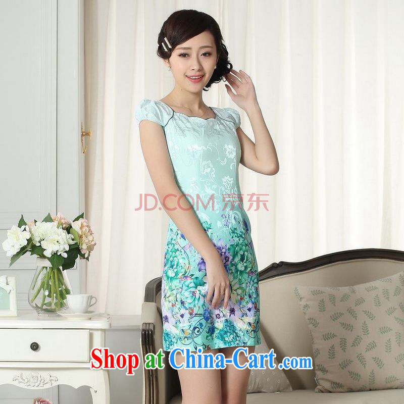 For Pont Sondé Diane female new ladies jacquard cotton elegance Tang cheongsam dress with new, improved cheongsam dress picture color XXL, Pont Sondé health Diana, and shopping on the Internet