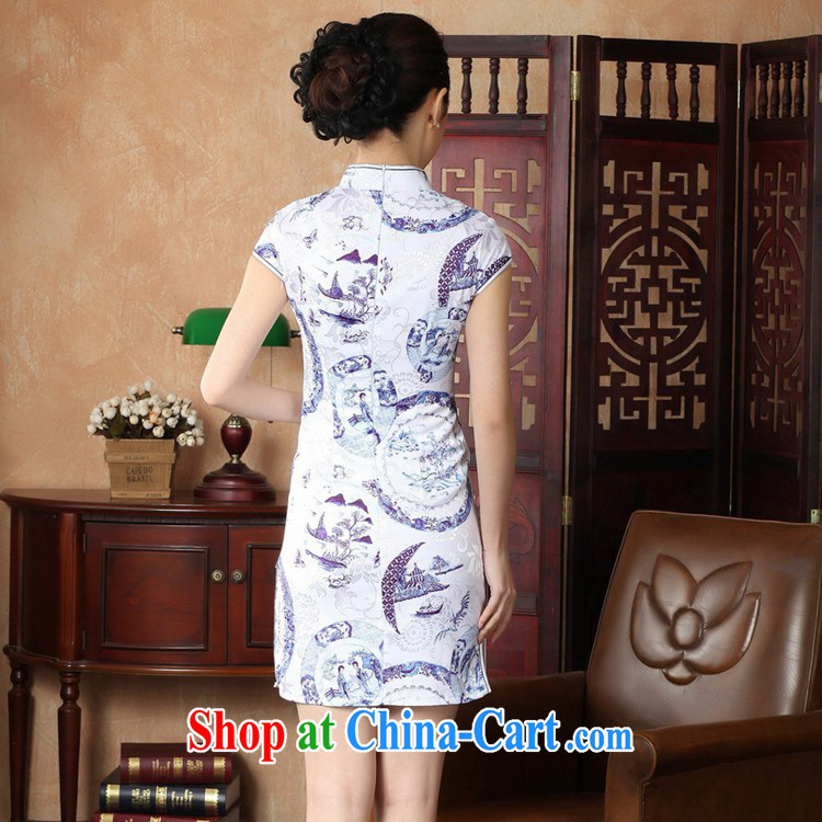 According to fuser summer new female ethnic wind improved Chinese qipao, for a tight short cultivation, the Lao People's Chinese cheongsam dress LGD/D #0226 figure 2 XL pictures, price, brand platters! Elections are good character, the national distribution, so why buy now enjoy more preferential! Health