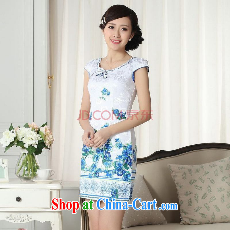 Nigeria, the lady stylish jacquard cotton cultivating new Chinese cheongsam dress new improved cheongsam dress picture color XXL, Nigeria, and, shopping on the Internet